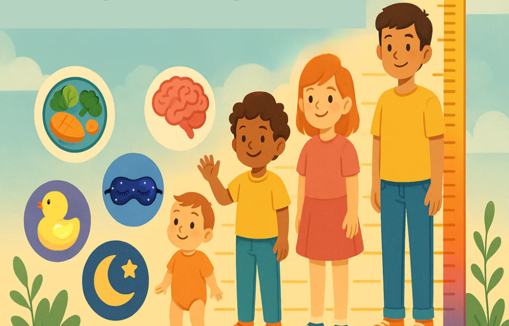 Describe the major stages of early childhood growth.